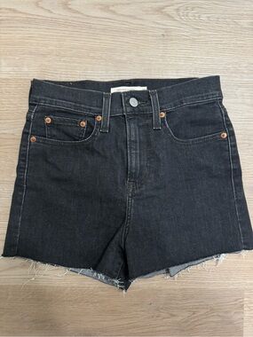 Levi's Black Denim Jean Shorts